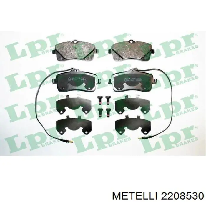 Купить 2208530 Metelli Колодки тормозные