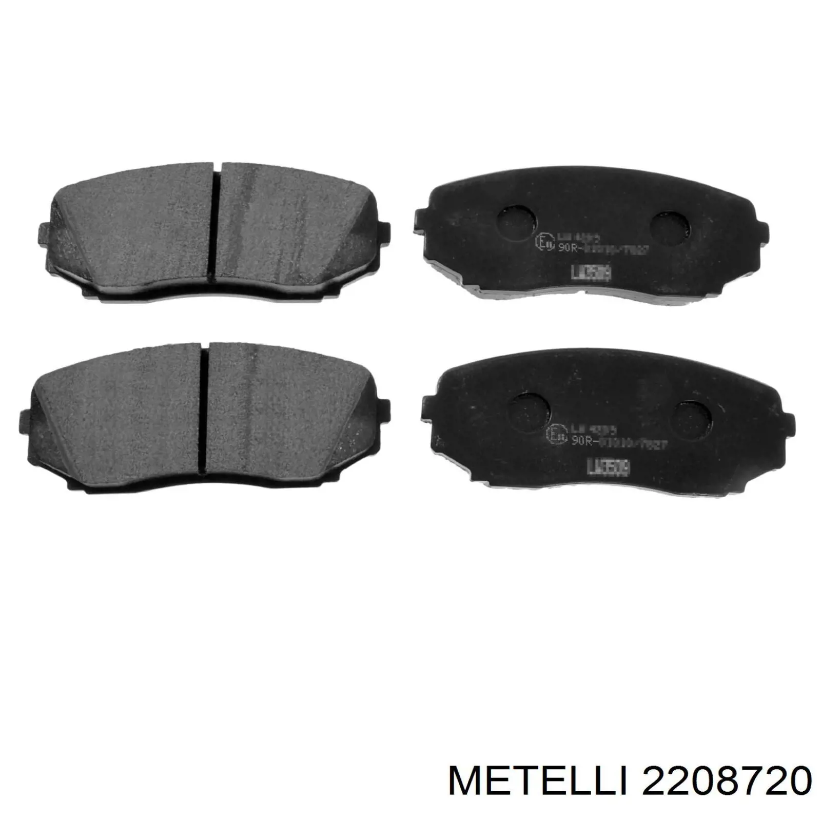 Колодки гальмівні передні, дискові 2208720 Metelli