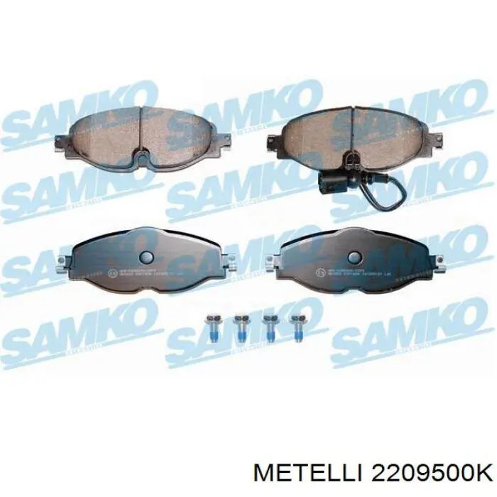 Купить 2209500K Metelli Колодки тормозные