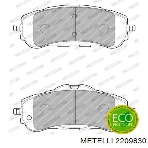 Колодки Metelli 2209830 цена, от 28.07 USD