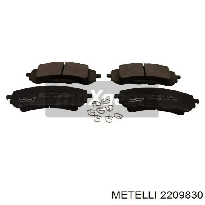Купить 2209830 Metelli Колодки тормозные
