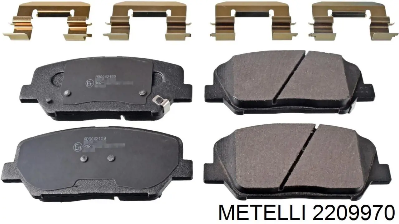 Колодки Metelli 2209970 цена, от 22.83 USD