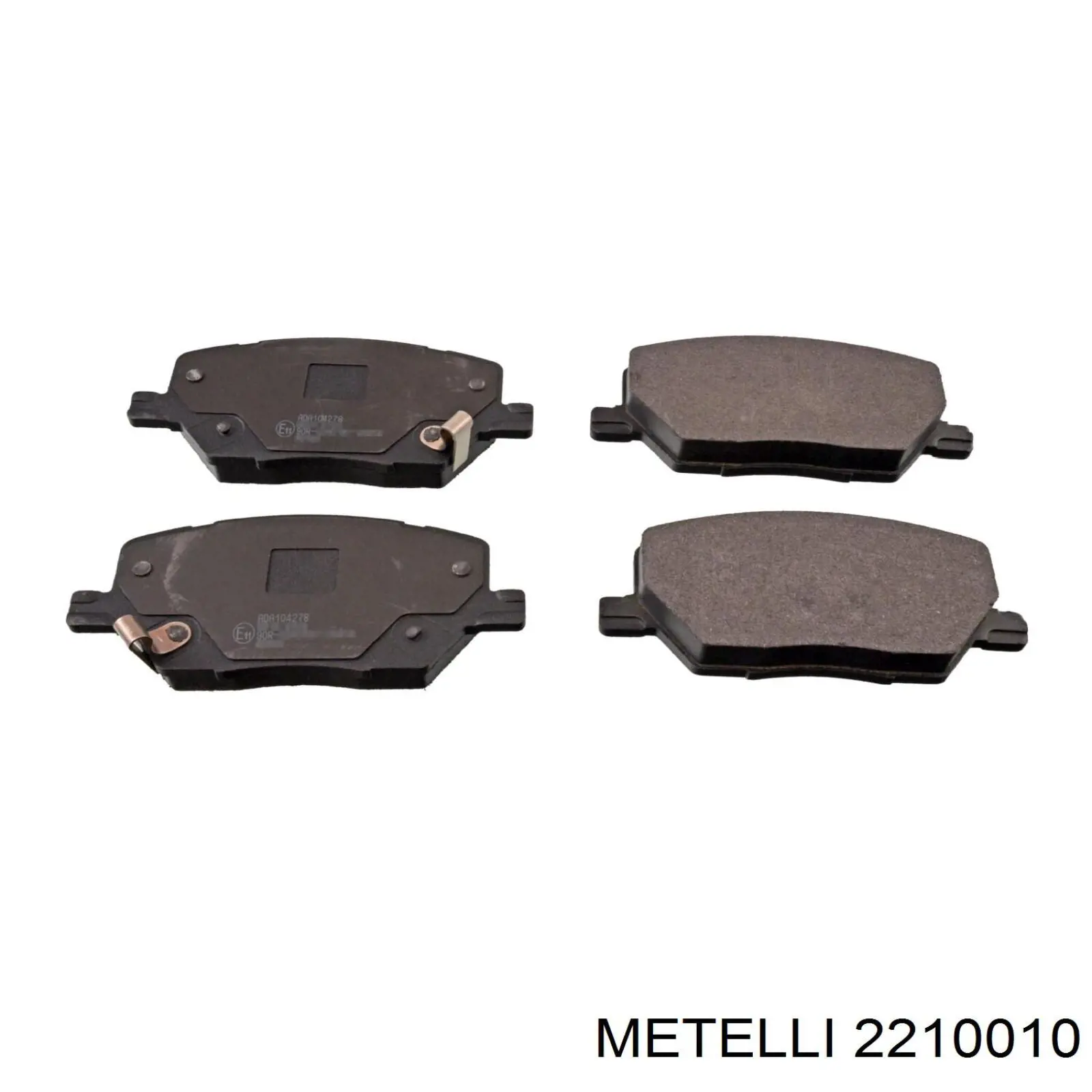 Колодки гальмівні передні, дискові 2210010 Metelli