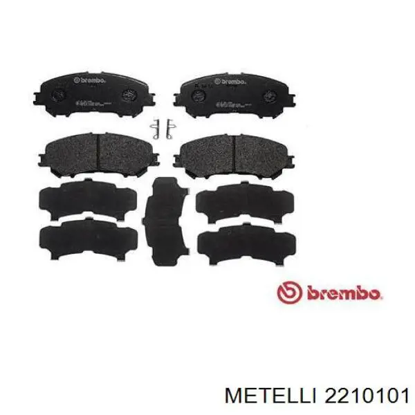 Купить 2210101 Metelli Колодки тормозные