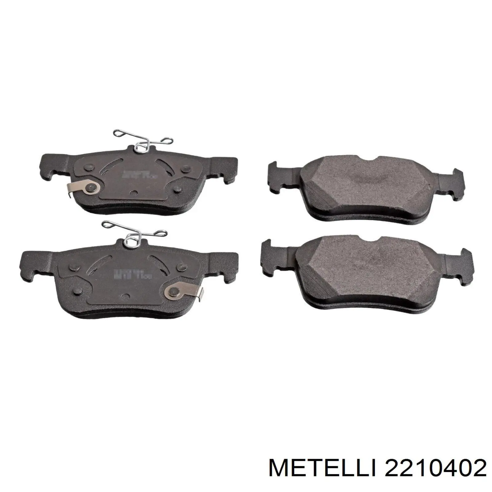 22-1040-2 Metelli sapatas do freio traseiras de disco