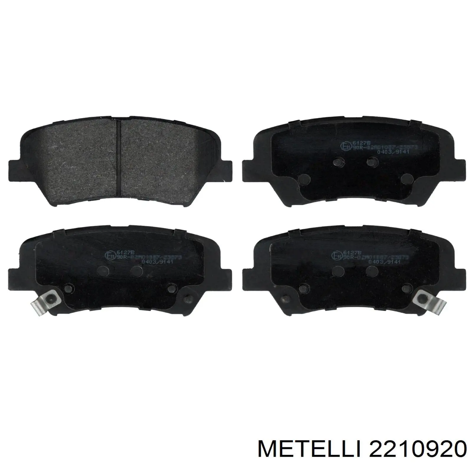 22-1092-0 Metelli колодки тормозные передние дисковые
