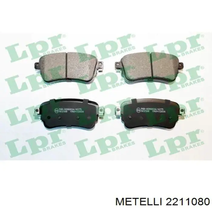 Колодки дисковые  Metelli 2211080 цена, от 28.38 USD