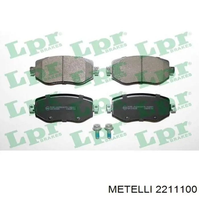 Колодки Metelli 2211100 цена, от 28.84 USD