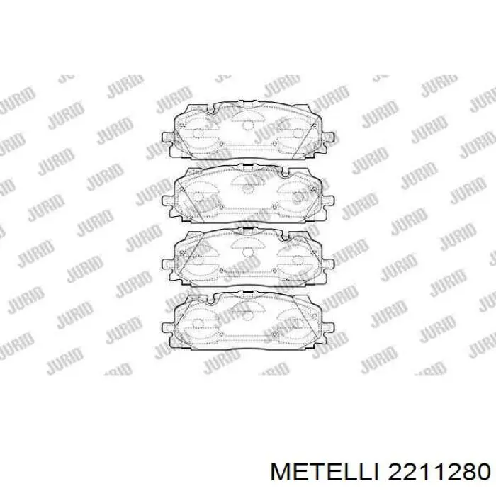 Купить 2211280 Metelli Колодки тормозные