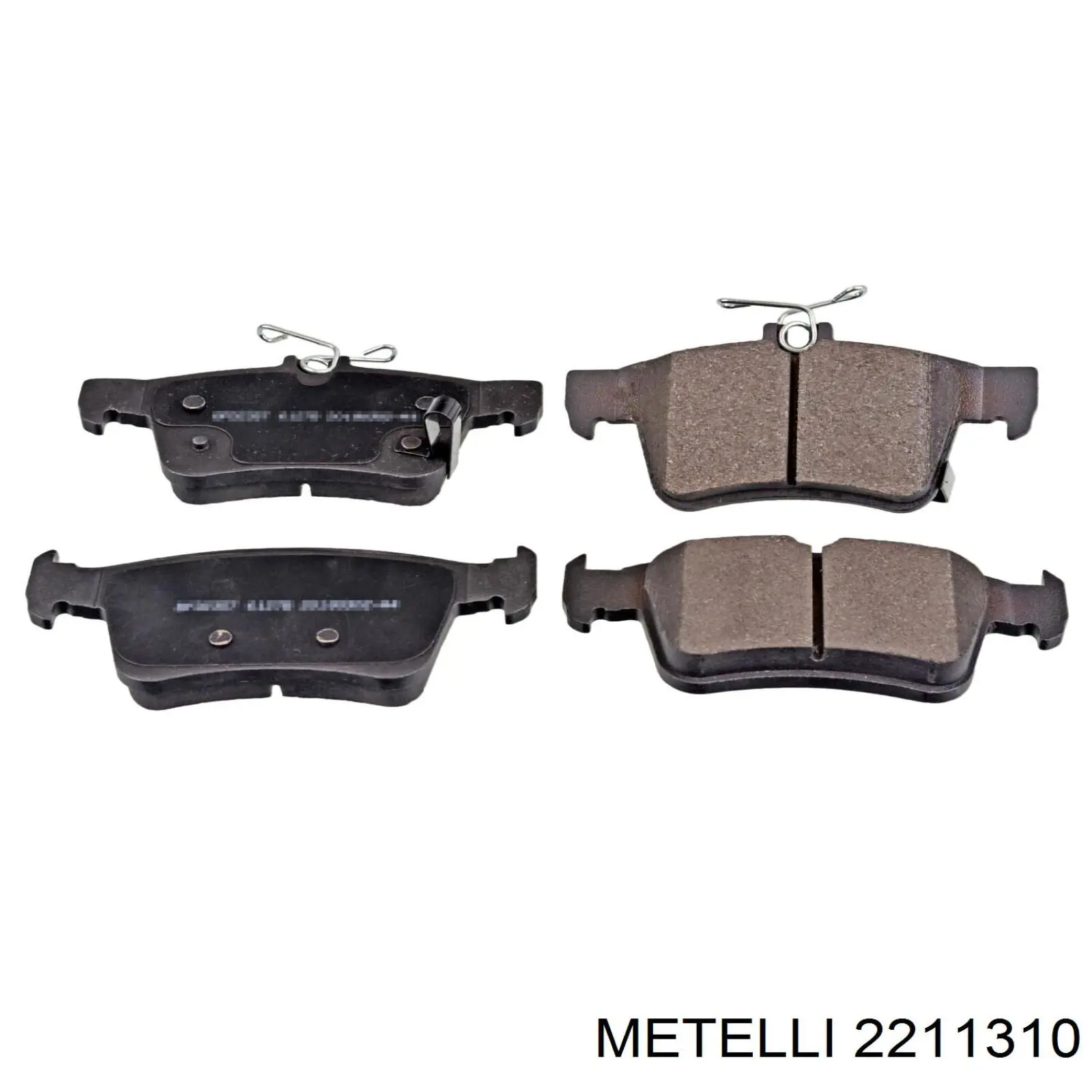 22-1131-0 Metelli задние тормозные колодки