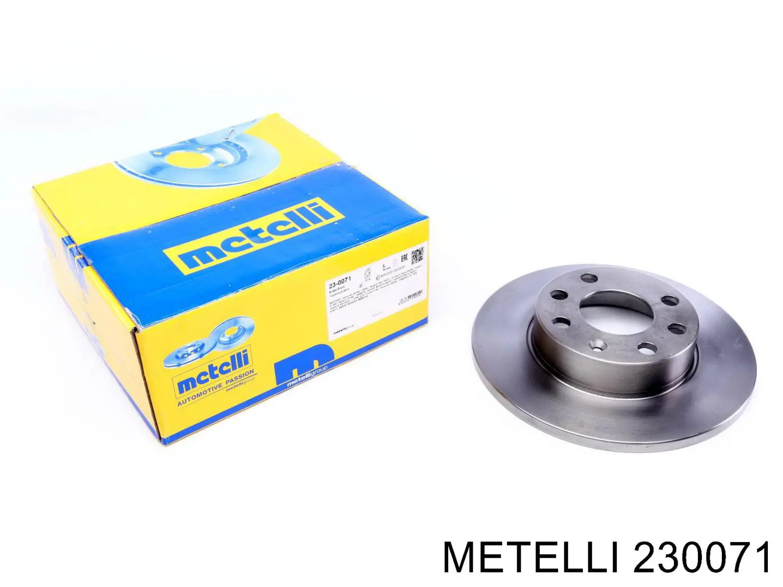 23-0071 Metelli диск тормозной передний