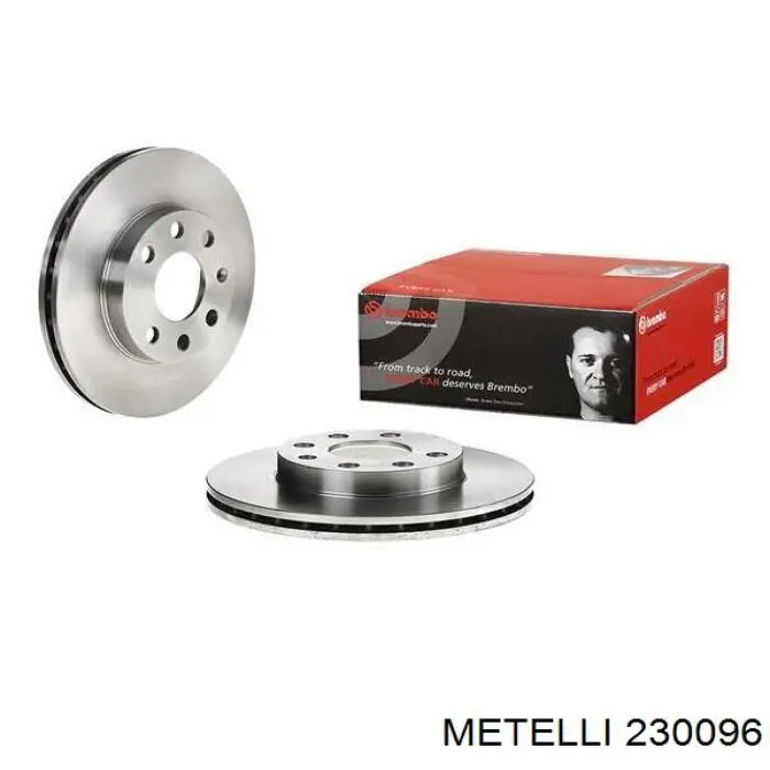 Передние тормозные диски 230096 Metelli