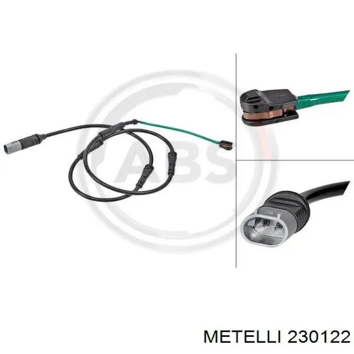 Передние тормозные диски 230122 Metelli