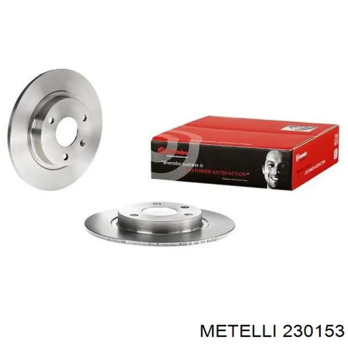 23-0153 Metelli диск тормозной передний