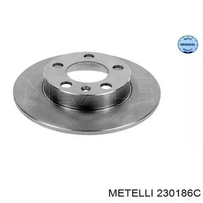 230186C Metelli Диск тормозной передний