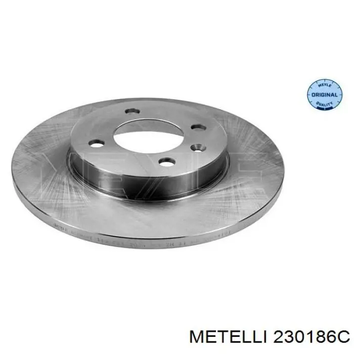 230186C Metelli Диск тормозной передний