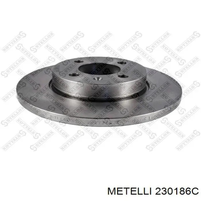 Диск гальмівний передній 230186C Metelli