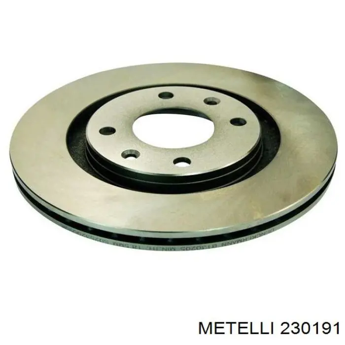 23-0191 Metelli диск тормозной передний
