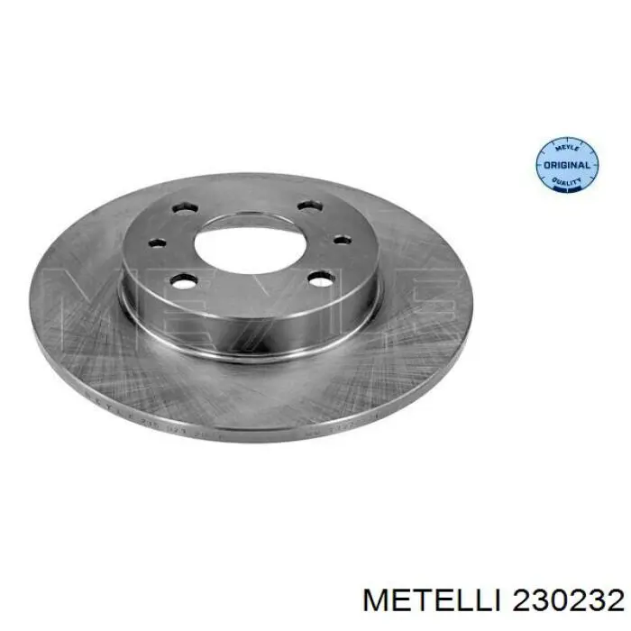 230232 Metelli диск тормозной задний
