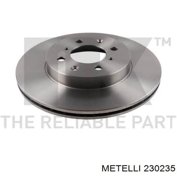 23-0235 Metelli диск тормозной передний