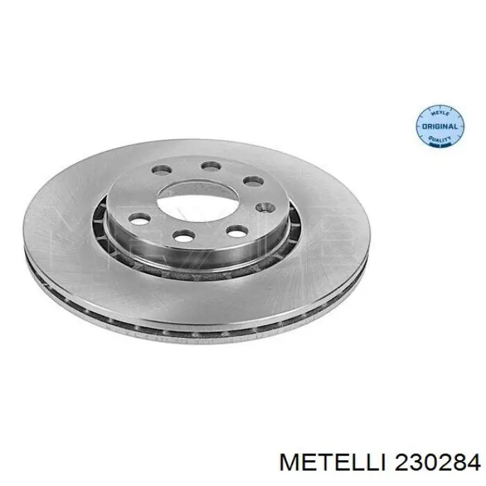 23-0284 Metelli диск тормозной передний