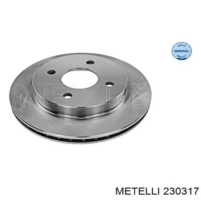 23-0317 Metelli диск тормозной задний
