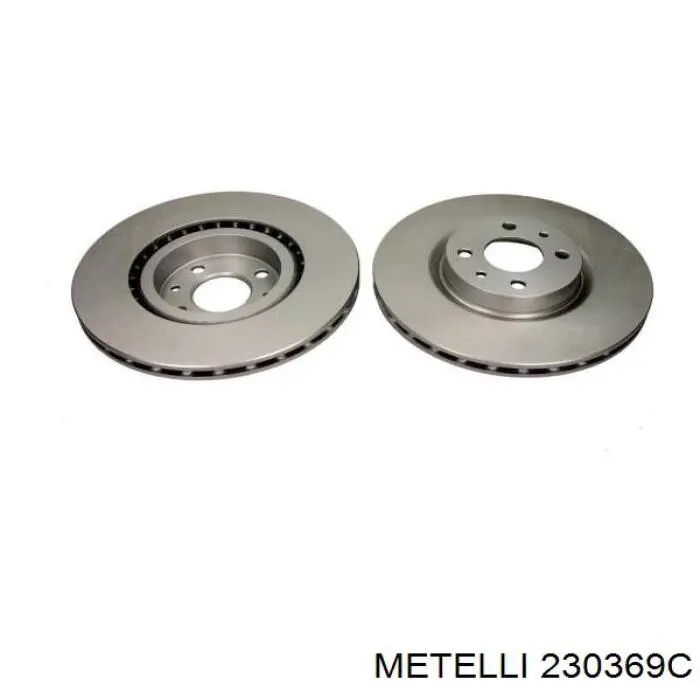 Диск гальмівний передній 230369C Metelli