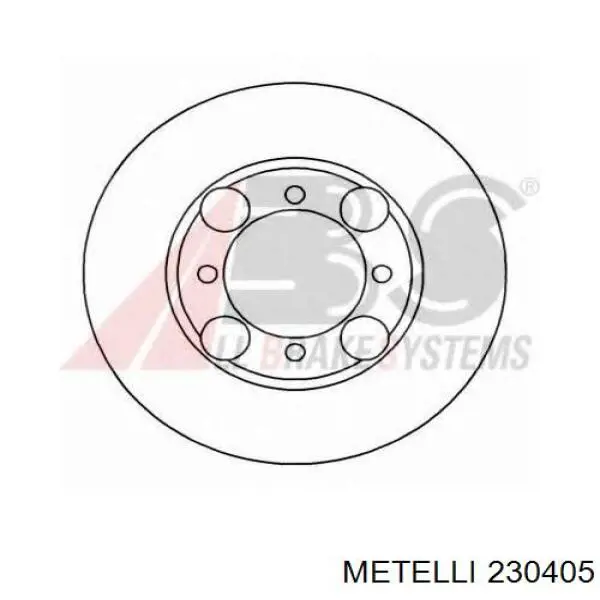 230405 Metelli диск тормозной передний