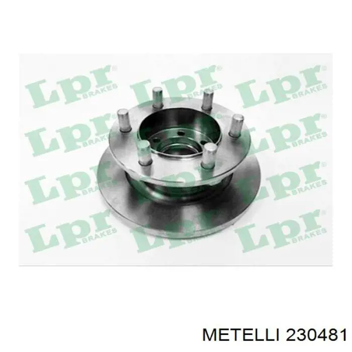 230481 Metelli Диск тормозной передний