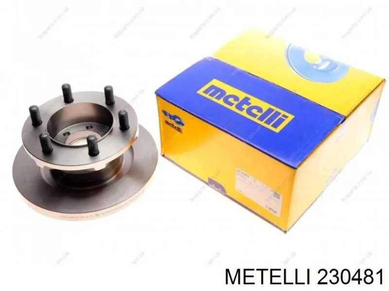 23-0481 Metelli диск тормозной передний