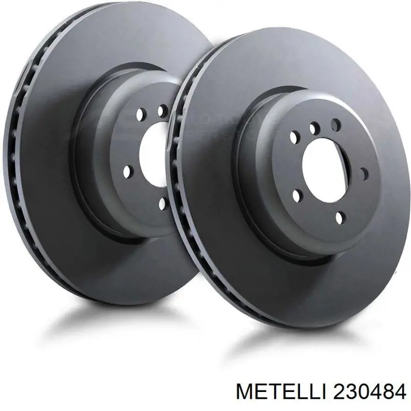 Диск гальмівний передній 230484 Metelli