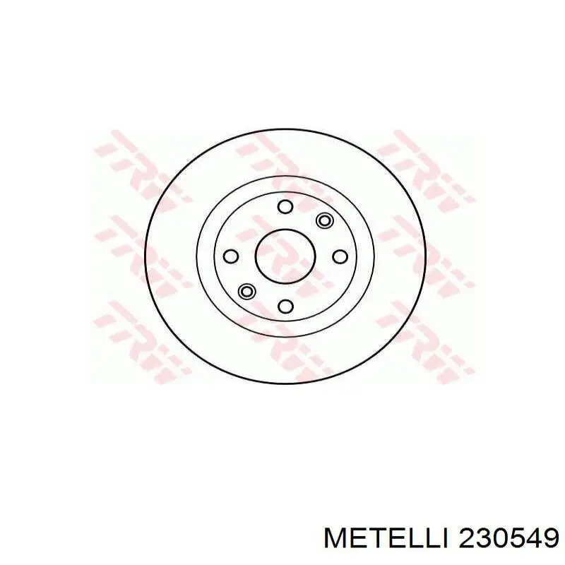 Передний тормозной диск Metelli 230549