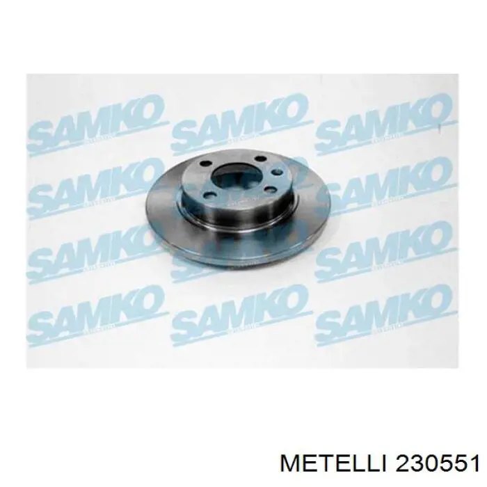 Передние тормозные диски 230551 Metelli