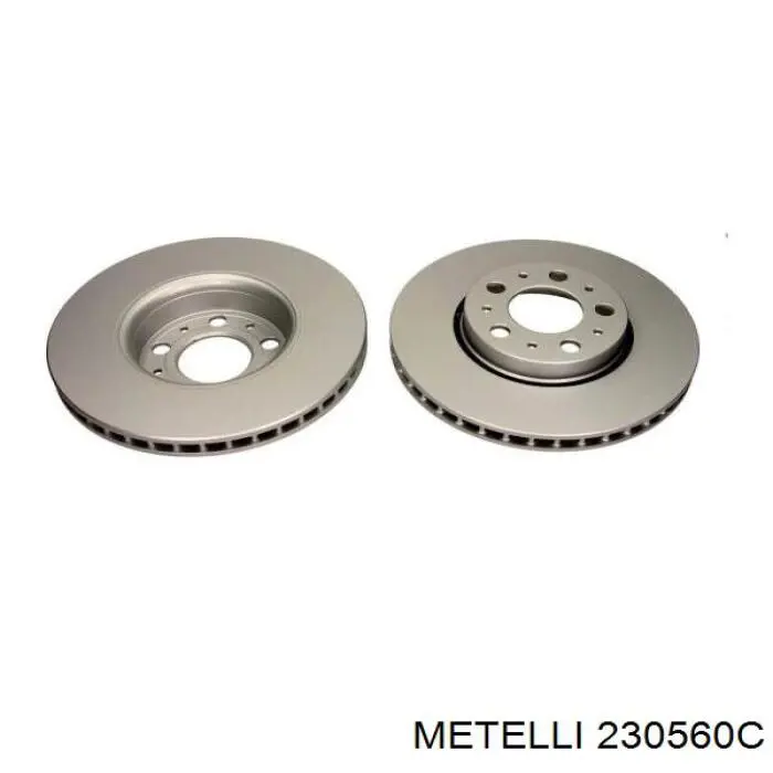 23-0560C Metelli диск тормозной передний