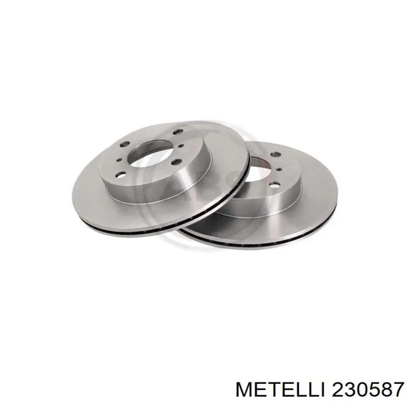Передние тормозные диски 230587 Metelli