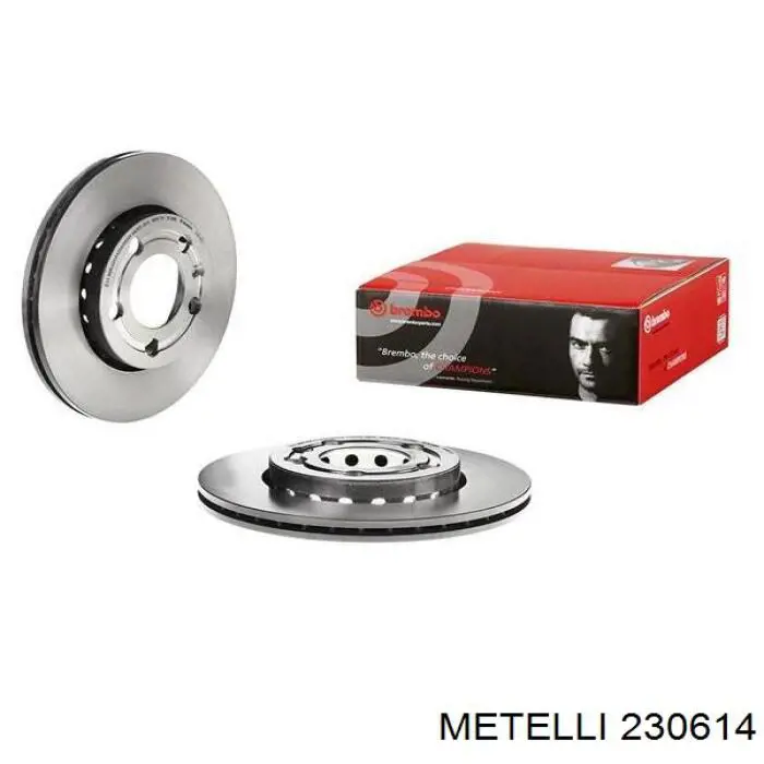 230614 Metelli диск тормозной передний