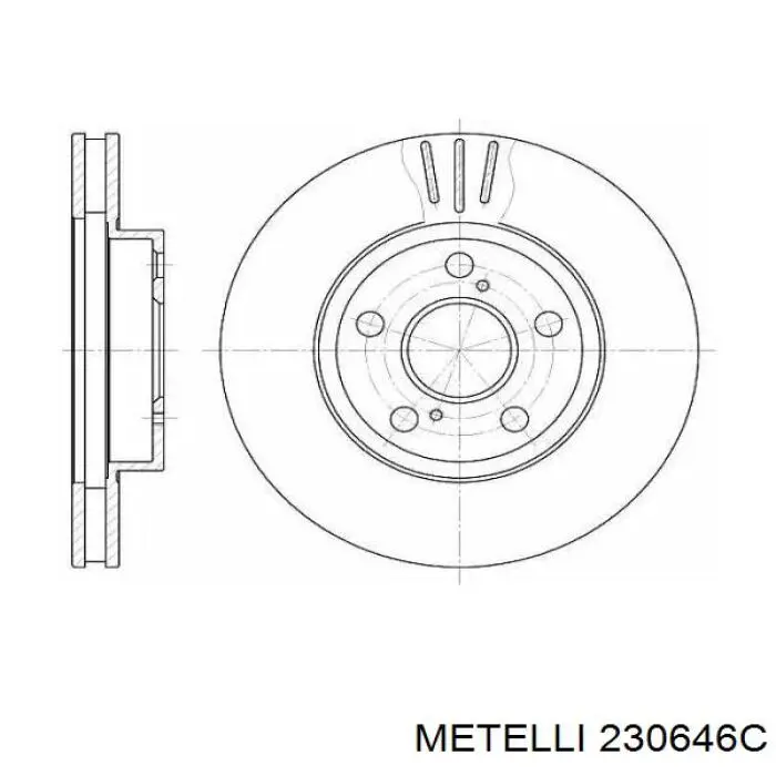Купить 230646C Metelli Ротор тормозной