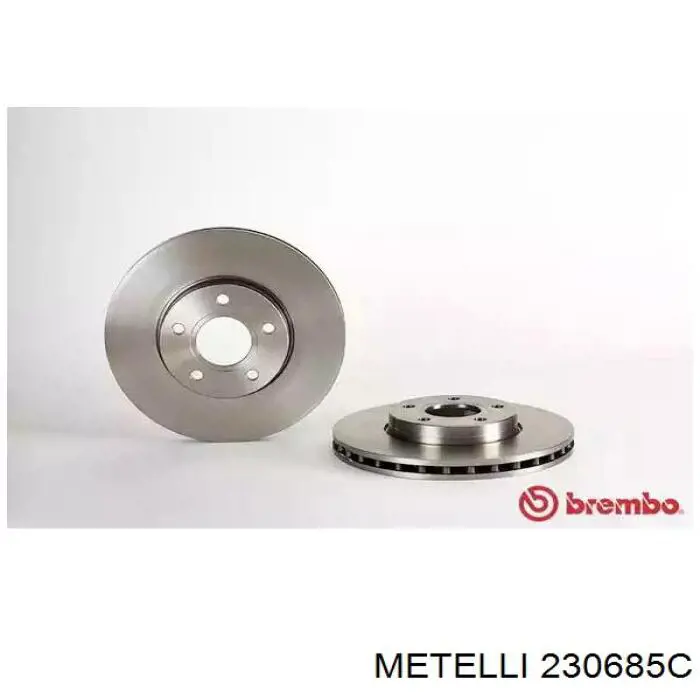 230685C Metelli Диск тормозной передний