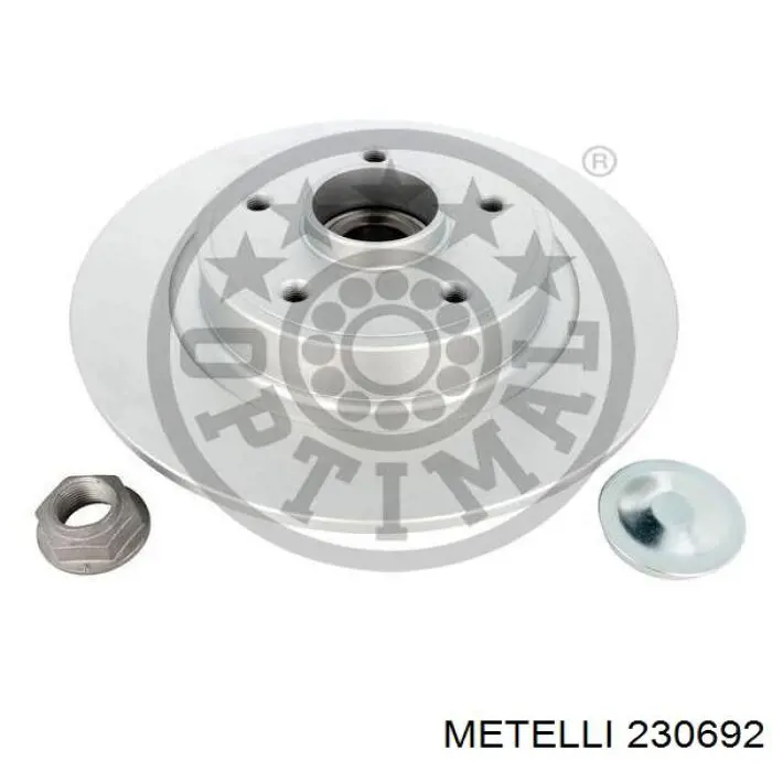 Купить 230692 Metelli Диск тормозной задний