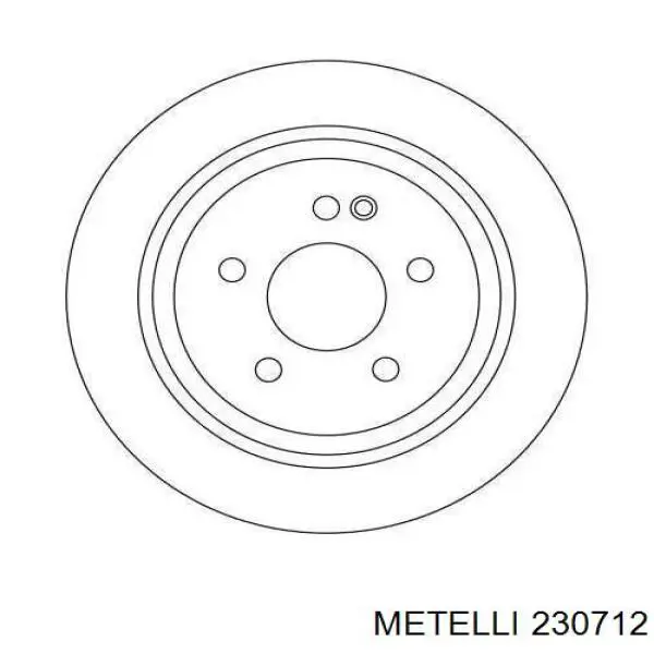 Задний тормозной диск Metelli 230712 цена, от 34.17 USD