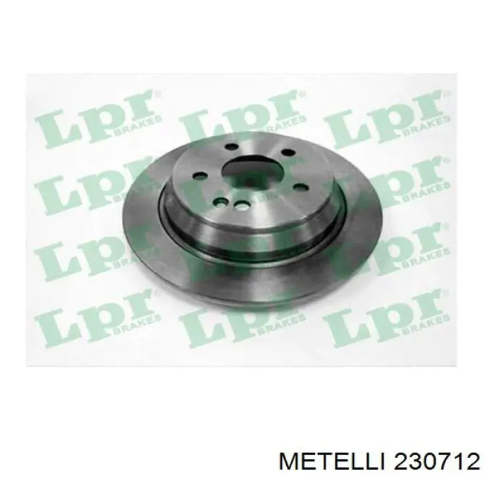 Купить 230712 Metelli Диск тормозной задний