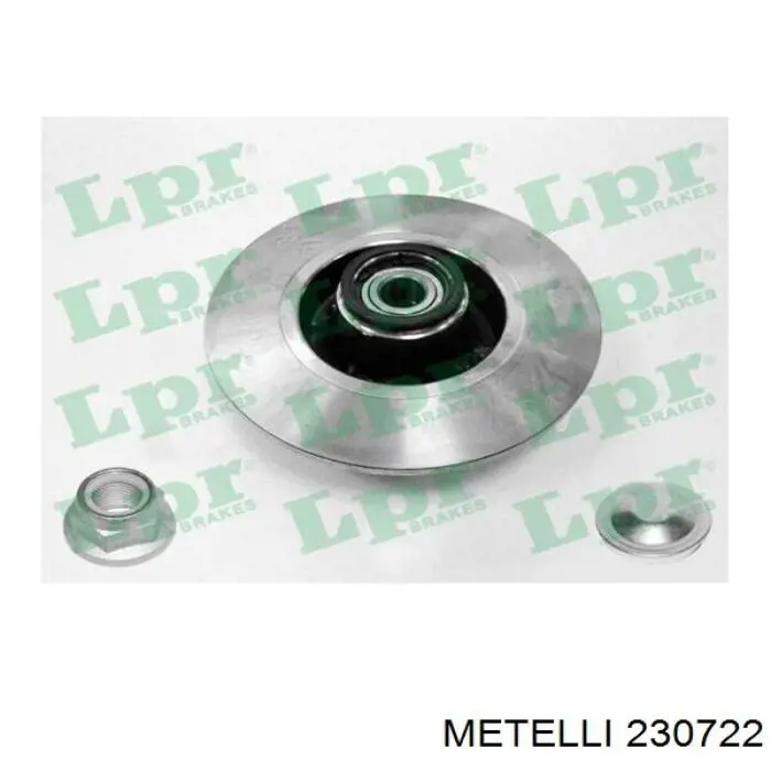 Диск гальмівний задній 230722 Metelli