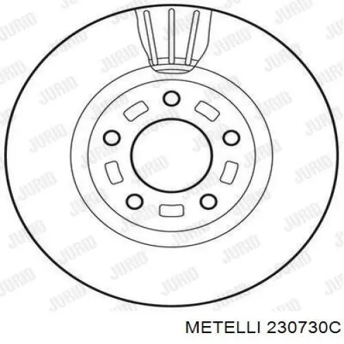 Передний тормозной диск Metelli 230730C
