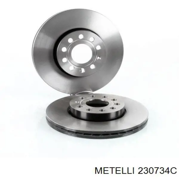 Передние тормозные диски 230734C Metelli