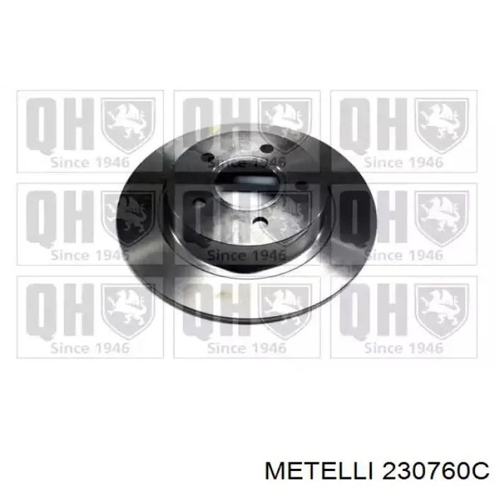 Передние тормозные диски 230760C Metelli