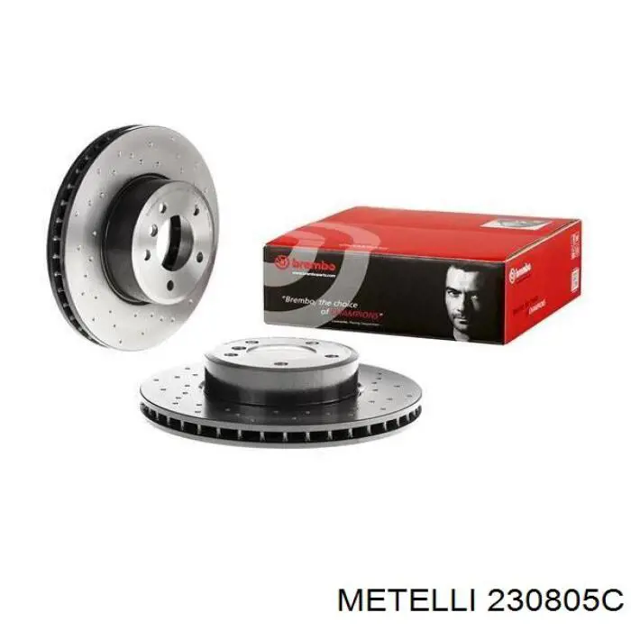 Передние тормозные диски 230805C Metelli