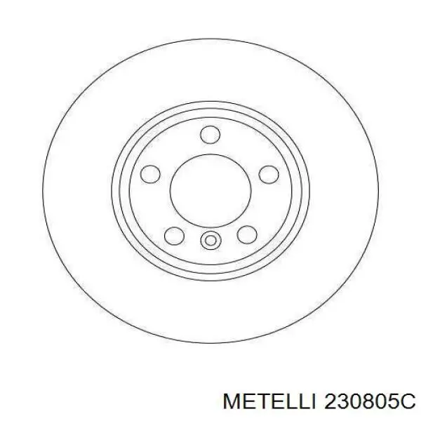 230805C Metelli Диск тормозной передний