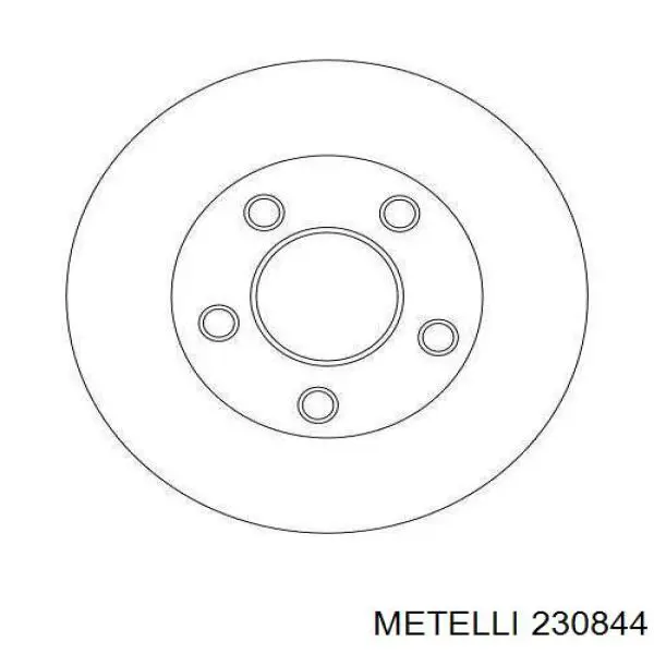 Задний дисковый тормоз Metelli 230844