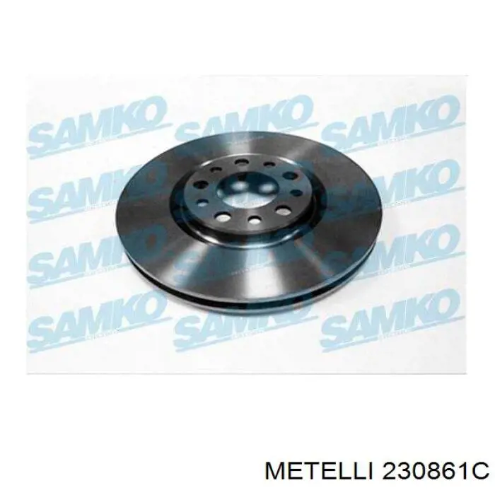 230861C Metelli Диск тормозной передний