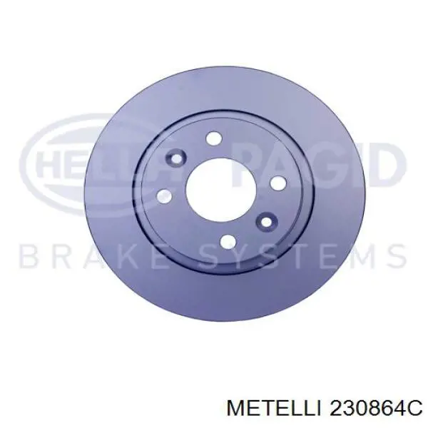 230864C Metelli Диск тормозной передний